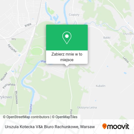 Mapa Urszula Kotecka V&k Biuro Rachunkowe