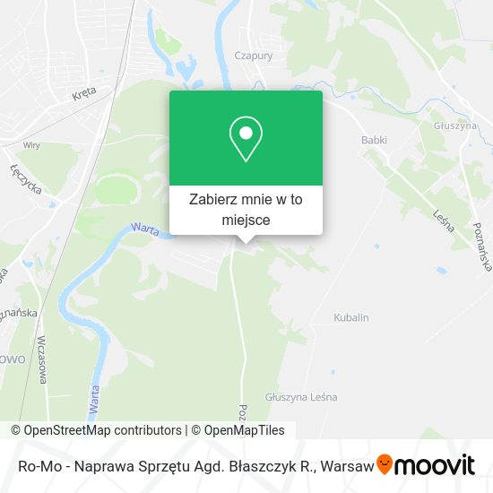 Mapa Ro-Mo - Naprawa Sprzętu Agd. Błaszczyk R.