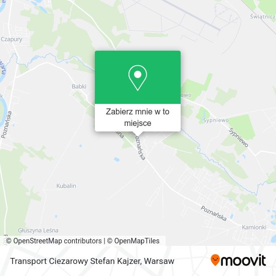 Mapa Transport Ciezarowy Stefan Kajzer