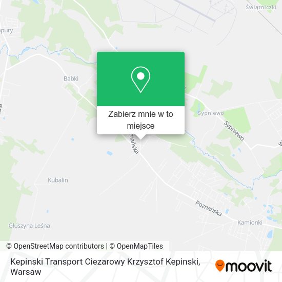 Mapa Kepinski Transport Ciezarowy Krzysztof Kepinski