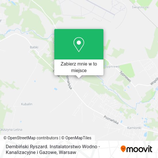 Mapa Dembiński Ryszard. Instalatorstwo Wodno - Kanalizacyjne i Gazowe