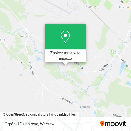 Mapa Ogródki Działkowe