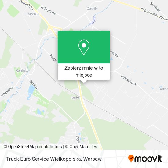 Mapa Truck Euro Service Wielkopolska