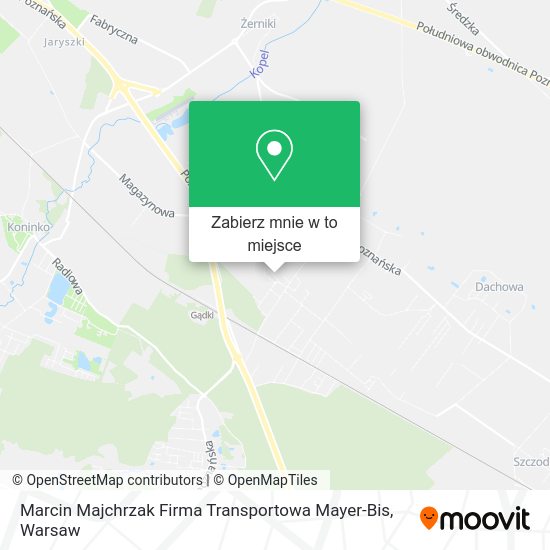 Mapa Marcin Majchrzak Firma Transportowa Mayer-Bis