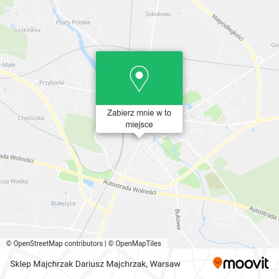 Mapa Sklep Majchrzak Dariusz Majchrzak