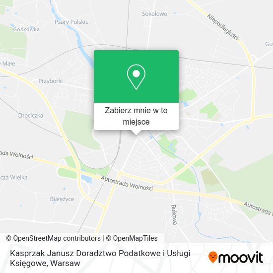 Mapa Kasprzak Janusz Doradztwo Podatkowe i Usługi Księgowe