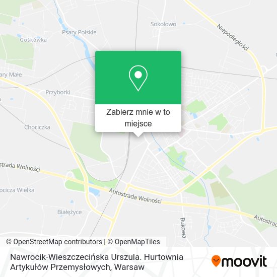 Mapa Nawrocik-Wieszczecińska Urszula. Hurtownia Artykułów Przemysłowych