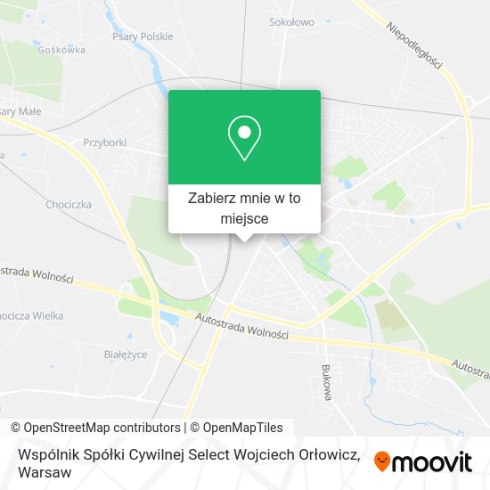 Mapa Wspólnik Spółki Cywilnej Select Wojciech Orłowicz