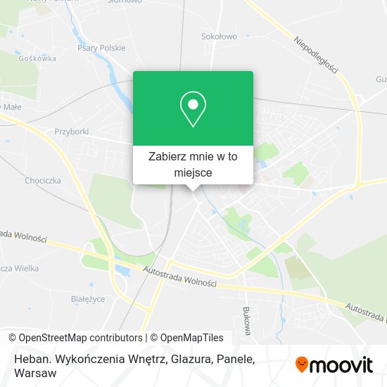 Mapa Heban. Wykończenia Wnętrz, Glazura, Panele