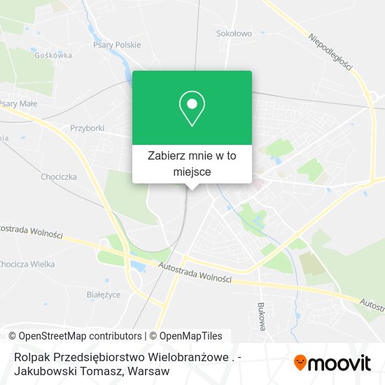 Mapa Rolpak Przedsiębiorstwo Wielobranżowe . -Jakubowski Tomasz