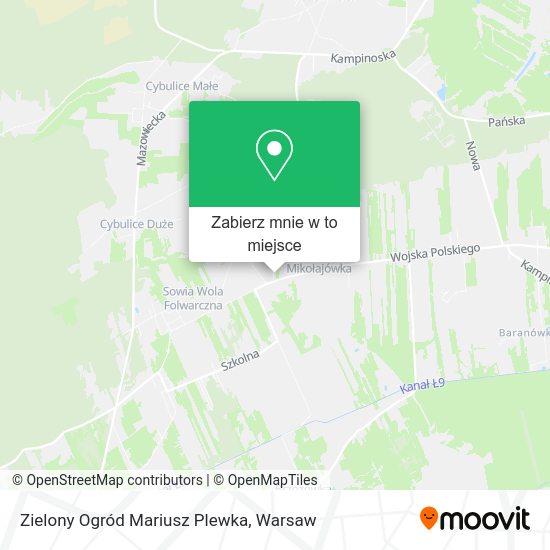 Mapa Zielony Ogród Mariusz Plewka