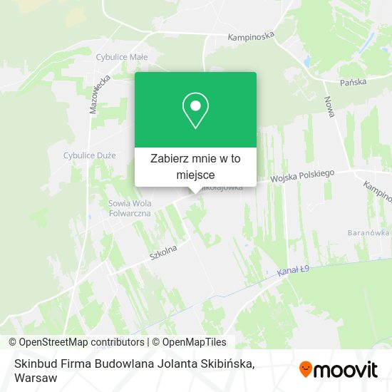 Mapa Skinbud Firma Budowlana Jolanta Skibińska