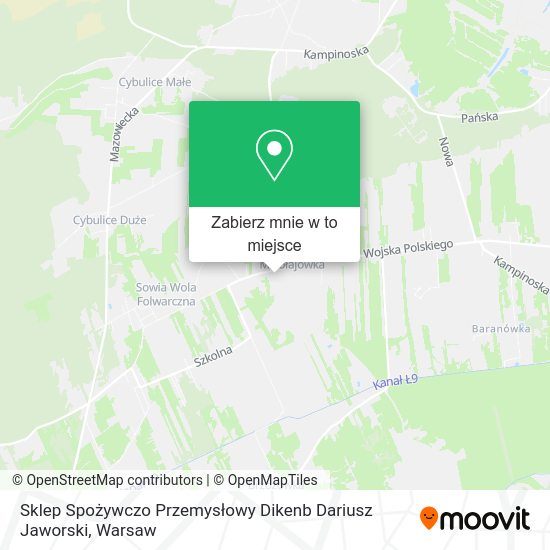 Mapa Sklep Spożywczo Przemysłowy Dikenb Dariusz Jaworski