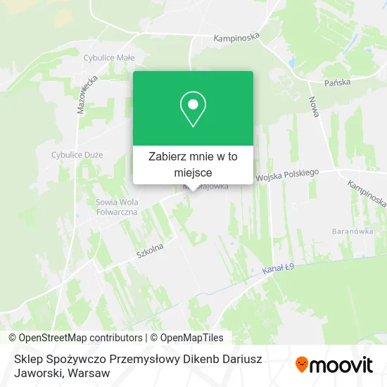 Mapa Sklep Spożywczo Przemysłowy Dikenb Dariusz Jaworski