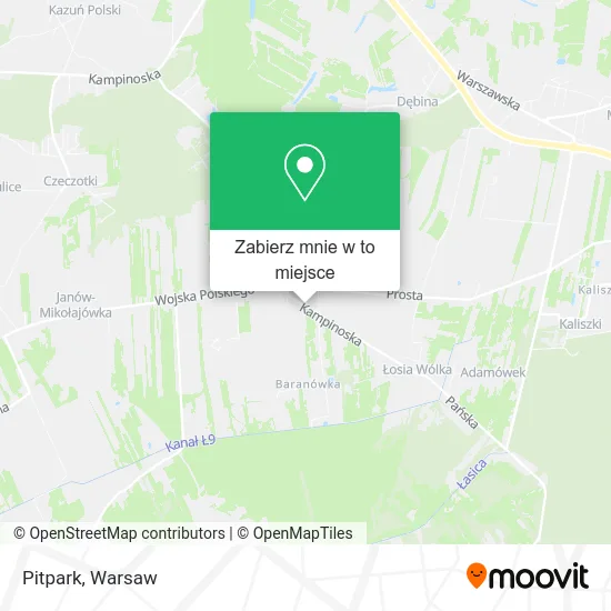 Mapa Pitpark
