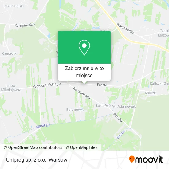 Mapa Uniprog sp. z o.o.
