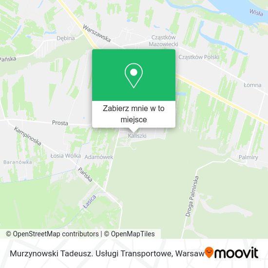 Mapa Murzynowski Tadeusz. Usługi Transportowe