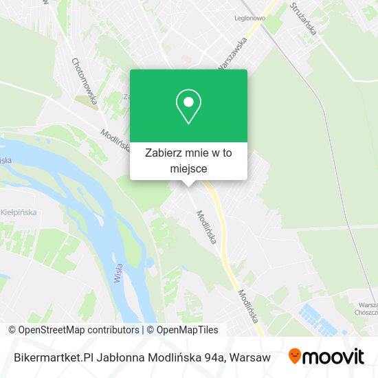 Mapa Bikermartket.Pl Jabłonna Modlińska 94a