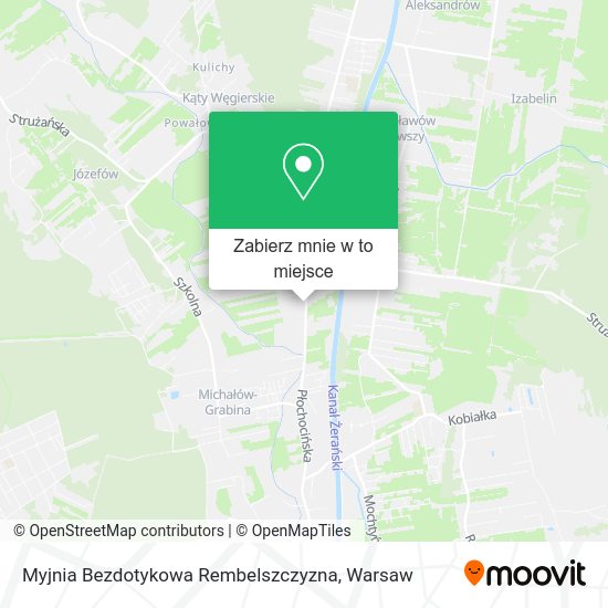 Mapa Myjnia Bezdotykowa Rembelszczyzna