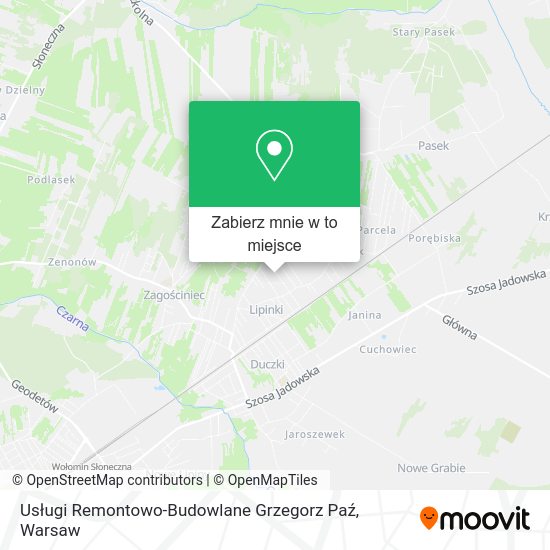 Mapa Usługi Remontowo-Budowlane Grzegorz Paź