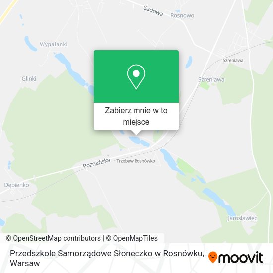 Mapa Przedszkole Samorządowe Słoneczko w Rosnówku