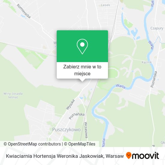 Mapa Kwiaciarnia Hortensja Weronika Jaskowiak