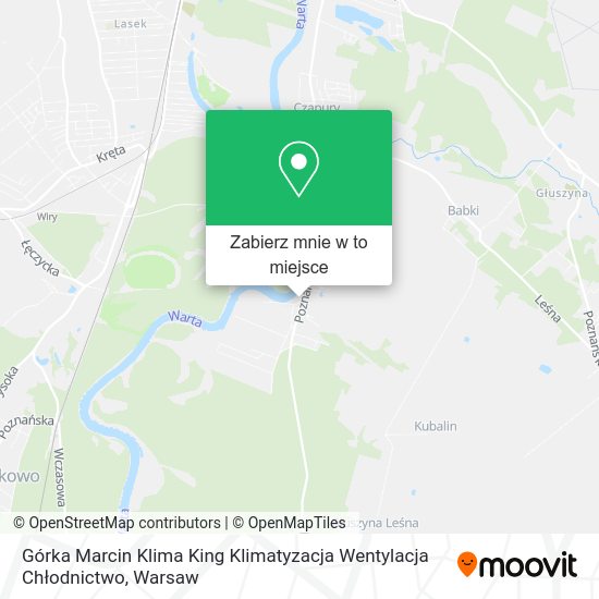 Mapa Górka Marcin Klima King Klimatyzacja Wentylacja Chłodnictwo