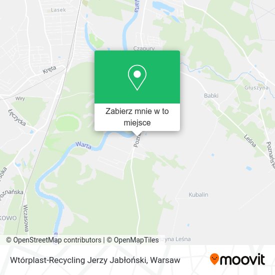 Mapa Wtórplast-Recycling Jerzy Jabłoński