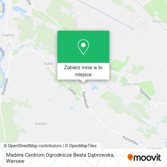 Mapa Madera Centrum Ogrodnicze Beata Dąbrowska