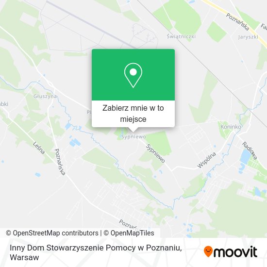 Mapa Inny Dom Stowarzyszenie Pomocy w Poznaniu