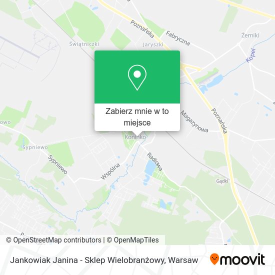 Mapa Jankowiak Janina - Sklep Wielobranżowy