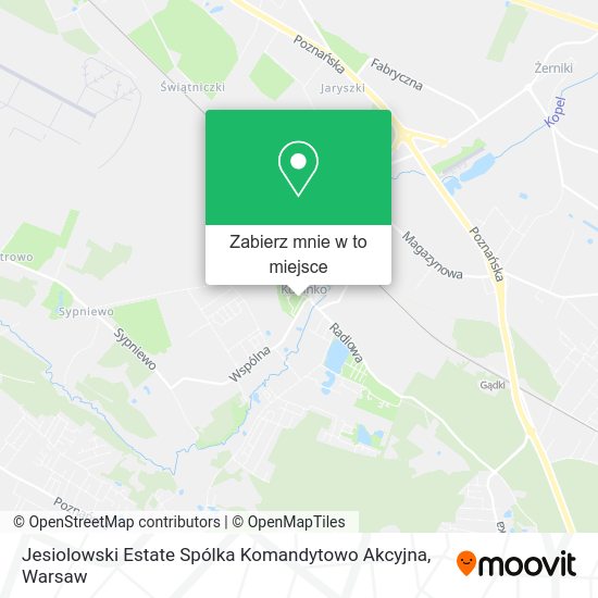 Mapa Jesiolowski Estate Spólka Komandytowo Akcyjna