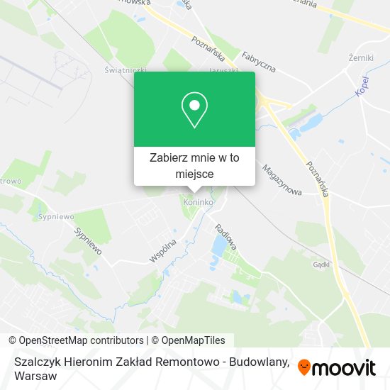 Mapa Szalczyk Hieronim Zakład Remontowo - Budowlany