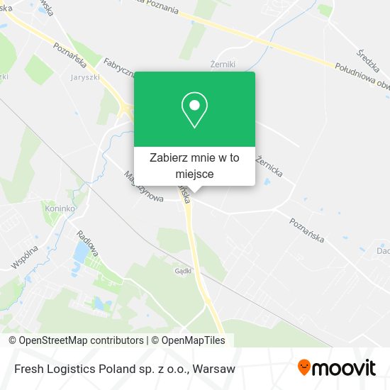 Mapa Fresh Logistics Poland sp. z o.o.