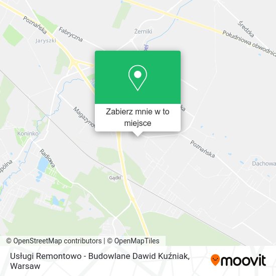 Mapa Usługi Remontowo - Budowlane Dawid Kuźniak