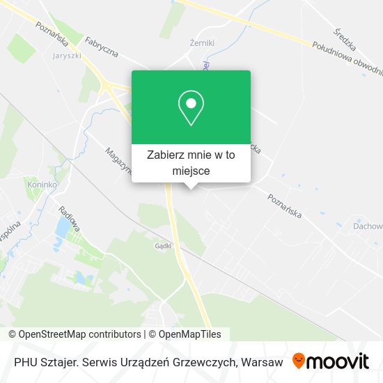 Mapa PHU Sztajer. Serwis Urządzeń Grzewczych