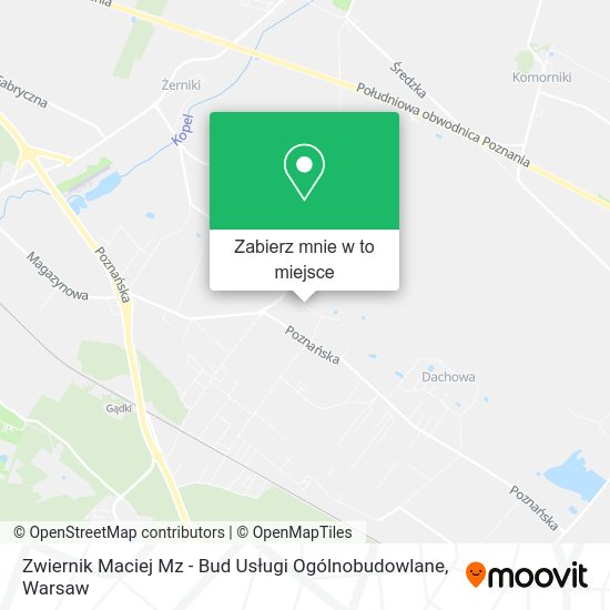 Mapa Zwiernik Maciej Mz - Bud Usługi Ogólnobudowlane