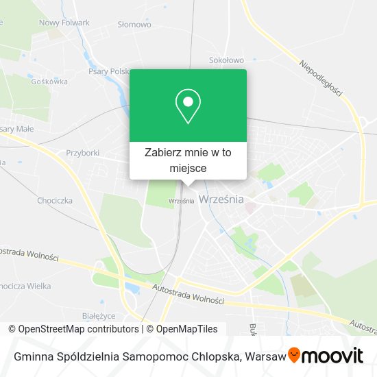 Mapa Gminna Spóldzielnia Samopomoc Chlopska