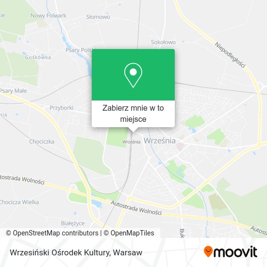 Mapa Wrzesiński Ośrodek Kultury