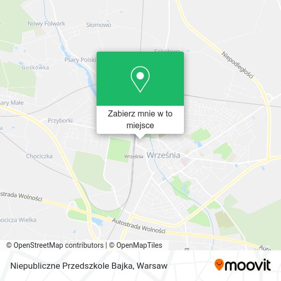 Mapa Niepubliczne Przedszkole Bajka