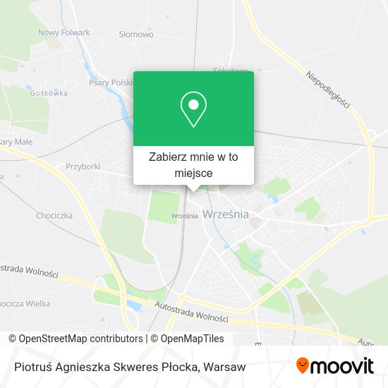 Mapa Piotruś Agnieszka Skweres Płocka