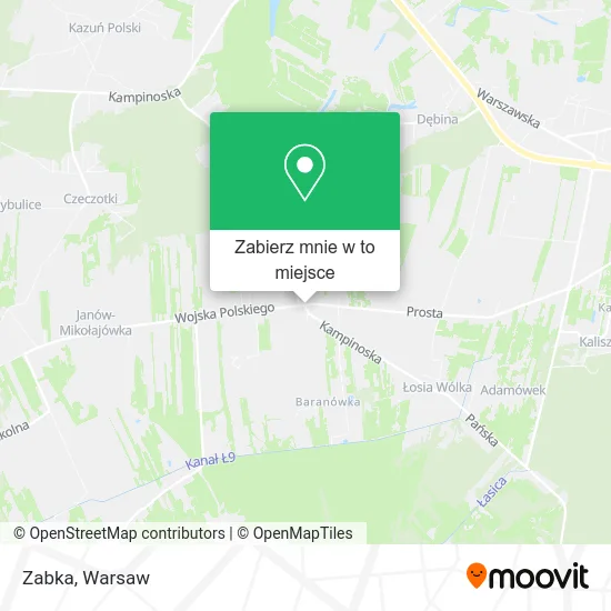 Mapa Zabka