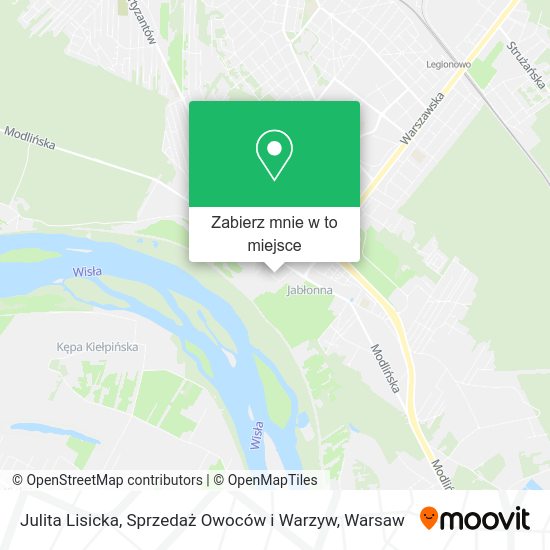 Mapa Julita Lisicka, Sprzedaż Owoców i Warzyw