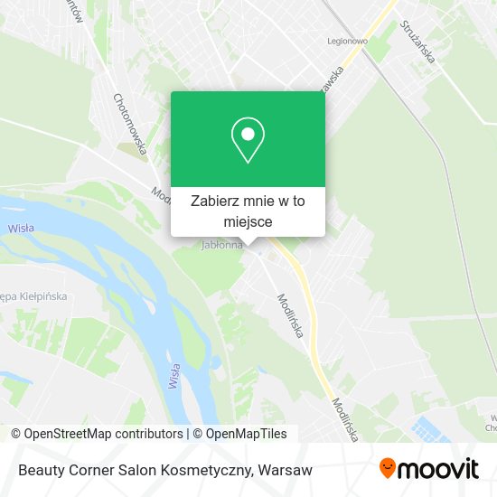 Mapa Beauty Corner Salon Kosmetyczny