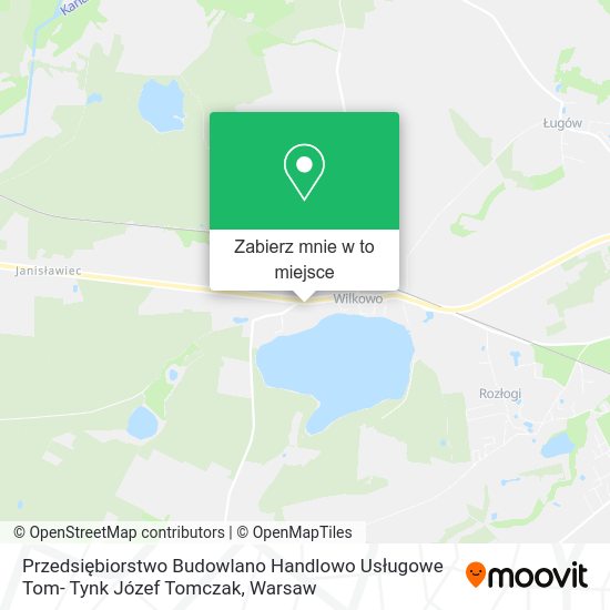 Mapa Przedsiębiorstwo Budowlano Handlowo Usługowe Tom- Tynk Józef Tomczak