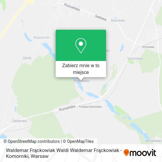 Mapa Waldemar Frąckowiak Waldi Waldemar Frąckowiak - Komorniki