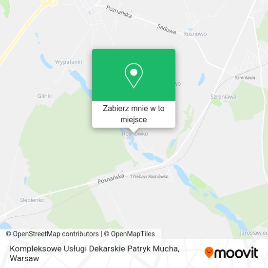 Mapa Kompleksowe Usługi Dekarskie Patryk Mucha