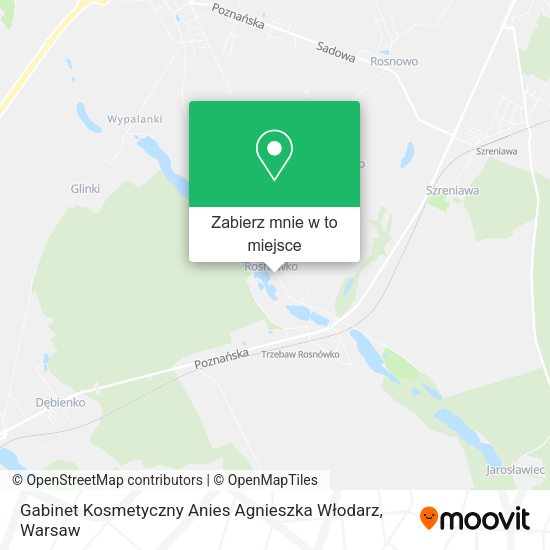 Mapa Gabinet Kosmetyczny Anies Agnieszka Włodarz