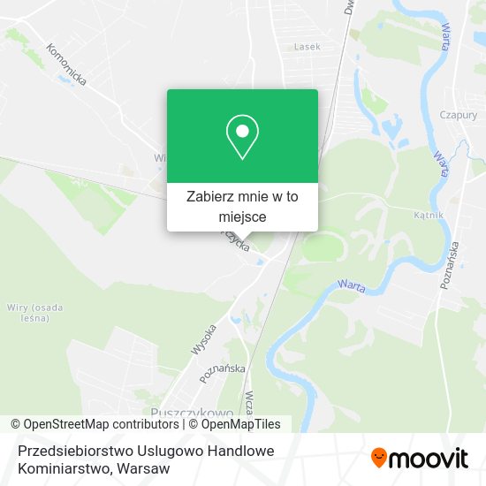 Mapa Przedsiebiorstwo Uslugowo Handlowe Kominiarstwo