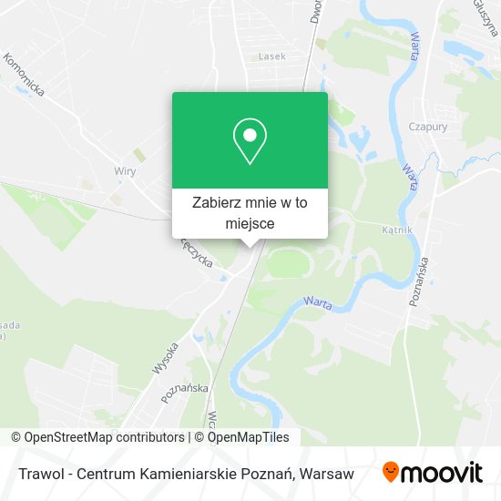 Mapa Trawol - Centrum Kamieniarskie Poznań